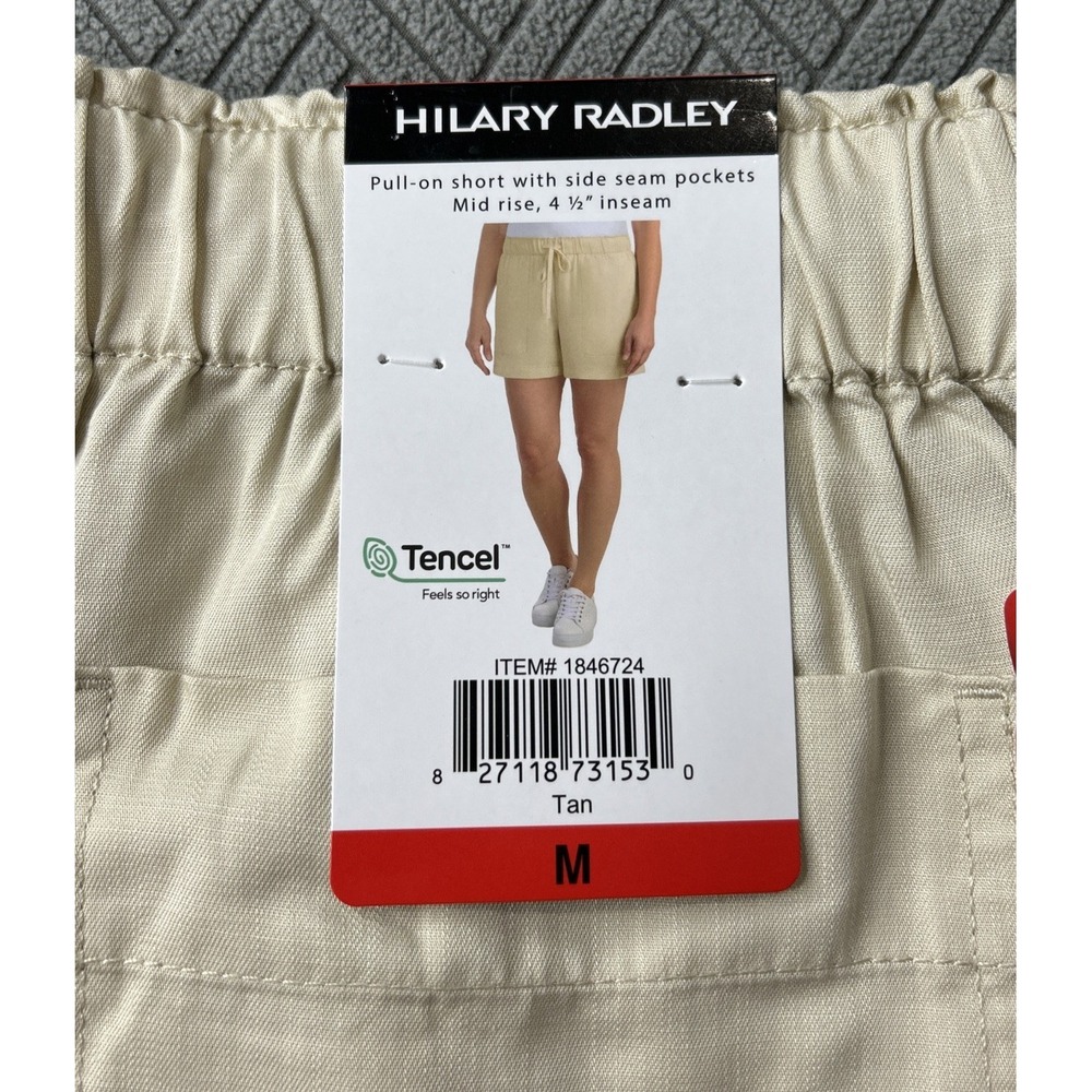 Hilary Radley pull on shorts Medium Tan Mid Rise Every Day Wear NWT